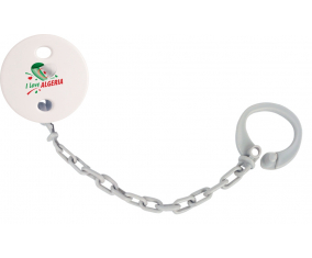 Attache-tétine Me encanta el diseño argelia 2 color gris