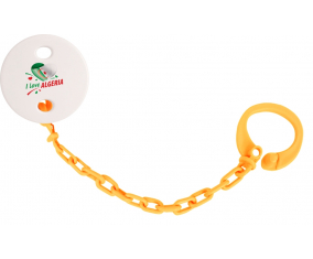 Attache-tétine Me encanta el diseño argelia 2 color naranja