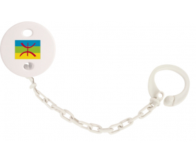 Attache-bandera tetina Amazigh color blanco
