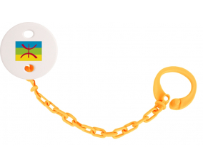 Attache-bandera tetina Amazigh color naranja