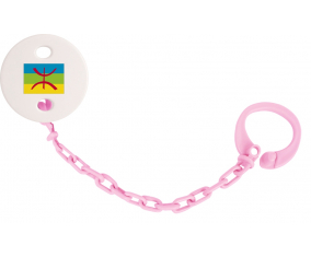 Attache-bandera tetina Amazigh color rosa claro