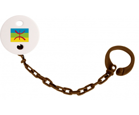 Attache-bandera tetina Amazigh Color Marrón