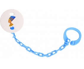 Attache-piruleta nefertiti en azul turquesa