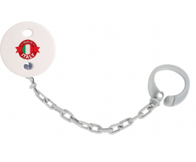 Attache-tetina Made in Italy diseño 1 color gris