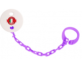 Attache-tetina Made in Italy diseño 1 color Violeta