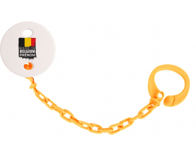 Attache-tétine Made in Belgium design 1 color Naranja