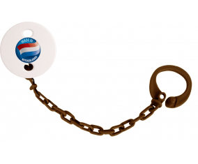 Attache-tétine made in NETHERLANDS Brown Color