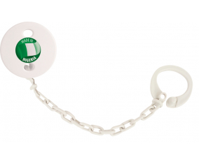 Attache-tétina made in NIGERIA color blanco