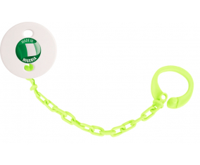 Attache-tétina made in NIGERIA Color verde