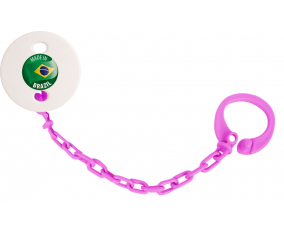 Attache-piruleta made in BRAZIL fuschia color rosa