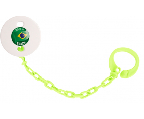 Attache-hecho en color verde brasil