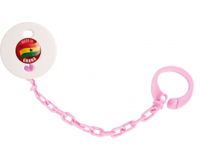 Attache-tétine made in GHANA color rosa claro