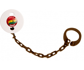 Attache-tétina made in GHANA Color Brown
