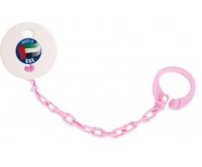 Attache-tétine Made en color rosa claro de los Emiratos Árabes Unidos