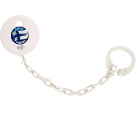Attache-tetina made in FINLAND color blanco