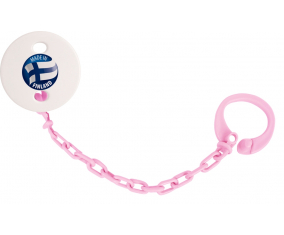 Attache-tetina made in FINLAND color rosa claro