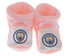 Chausson bebé Manchester City Club de Fútbol Color rosa