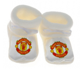 Chausson bebé Manchester United Football Club color blanco