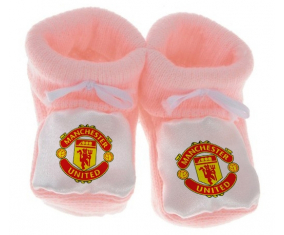 Chausson bebé Manchester United Football Club color rosa