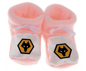 Chausson bebé Wolverhampton Wanderers Club de Fútbol Color Rosa