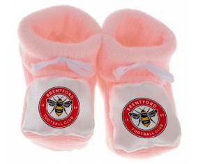 Chausson bebé Brentford Football Club color rosa