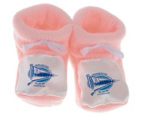 Chausson bebé Deportivo Alavés color rosa