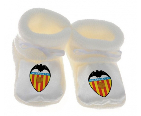 Chausson bebé Valencia Club de Color Blanco Fetbol