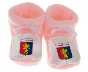 Chausson bebé Génova Cricket y fútbol club color rosa