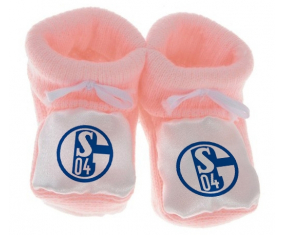 Chausson bebé Fu-ballclub Gelsenkirchen-Schalke 04 color rosa