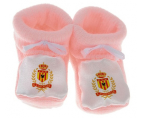 Chausson bebé amarillo rojo KV rosa