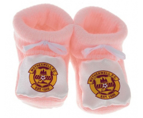 Chausson bebé motherwell club de fútbol color rosa