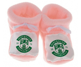 Chausson bebé hibernian club de fútbol color rosa