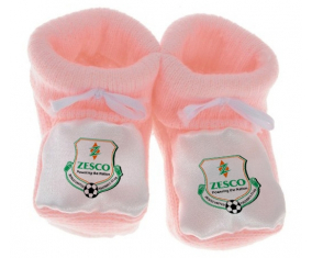 Chausson bebé ZESCO United Football Club coloreado rosa