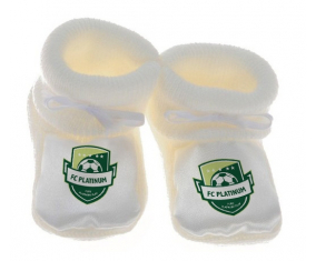 Chausson Baby Football Club Platinum Color Blanco