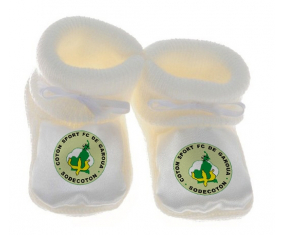 Chausson bebé Cotton Sport Football Club de Garoua color blanco