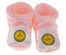 Chausson bebé Atlético Petrees de Luanda color Rosa