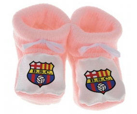 Chausson bebé Barcelona Sporting Club color rosa