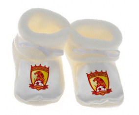 Chausson bebé Guangzhou Evergrande Taobao Club de Fútbol China Color Blanco