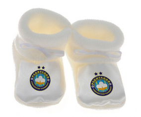 Chausson bebé Pakhtakor Tashkent uzbekistán color blanco