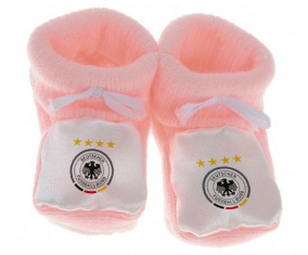 Chausson bebé alemania selección de fútbol color rosa