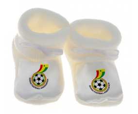 Chausson bebé de la selección de fútbol de Ghana color blanco