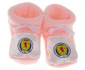 Chausson bebé escocia selección de fútbol color rosa