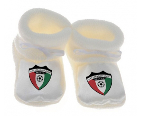 Chausson bebé kuwaití equipo nacional de fútbol color blanco