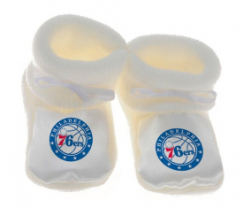 Chausson bebé philadelphia 76ers blanco