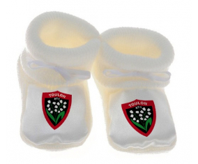 Chausson bebé RC Toulon blanco