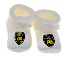 Chausson el bebé Stade Rochelais de blanco