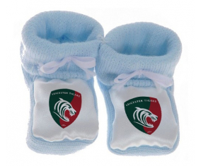 Chausson bebé Leicester Tigers en azul