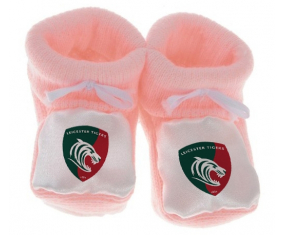 Chausson bebé Leicester Tigers coloreado Rosa