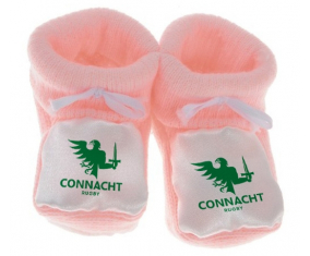 Chausson bebé Connacht Rugby color rosa