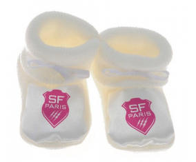Chausson el Stade Français bebé en blanco